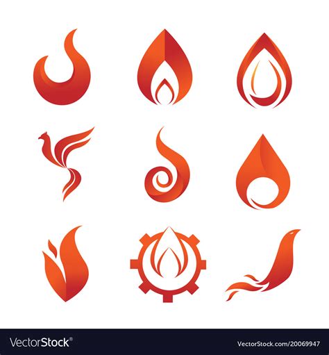 Fire Element Symbol Printable Templates