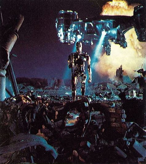 Terminator 2 Judgment Day 1991 Shooting In The Studio Model T 800