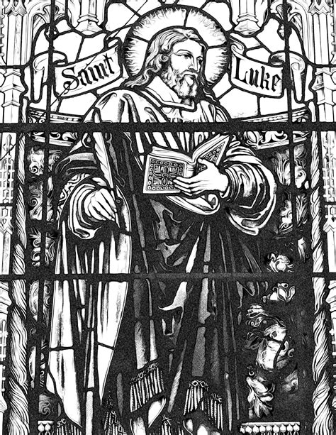 Saint Luke Catholic Coloring Page