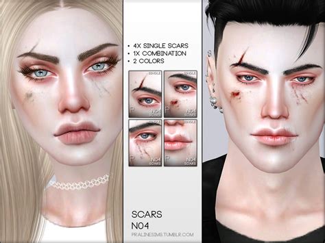 The Sims Resource Face Scars N04