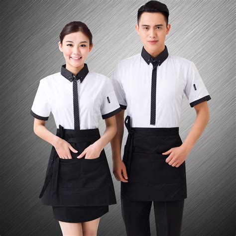 Hotel Waitress Uniforms Overalls Summer Short Sleeved Western Style