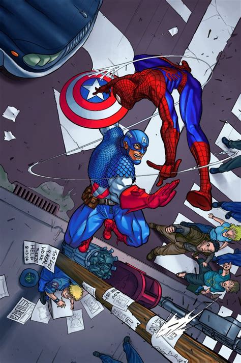 Captain America Vs Spiderman By Xhadowlx On Deviantart Spiderman Vs