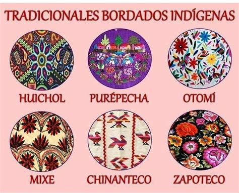 Tradicionales bordados indígenas Tipos de bordado Bordado Bordado