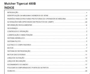Tigercat B MULCHER MANUAL DE SERVIÇO PDF DOWNLOAD Portuguese