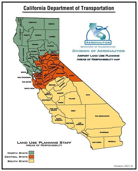 Caltrans Map Showing Norcal Central And Socal Boundaries