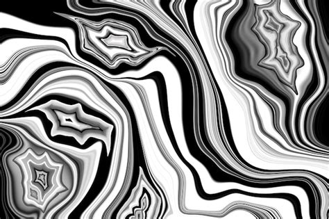 Premium Photo Black And White Marble Texture Abstract Agate Ripple
