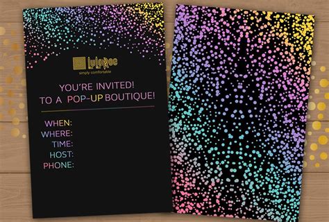 4x6 Lularoe Pop Up Boutique Invitation Editable Pdf No22