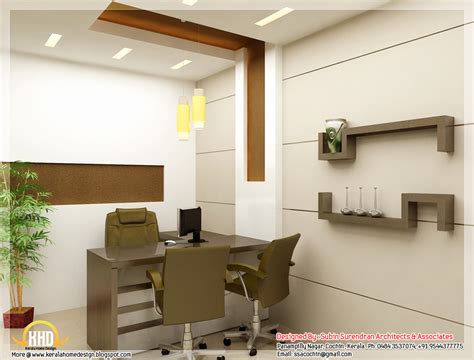 Beautiful 3D interior office designs - Kerala home design ...