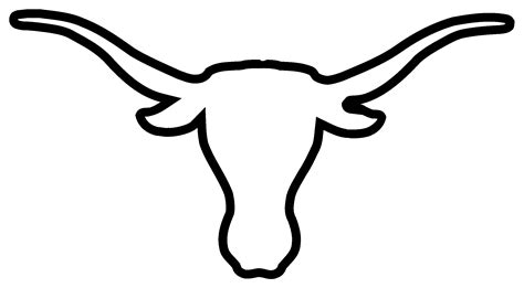 Texas Longhorns Logo Png Black And White Longhorn Logo Clipart Full