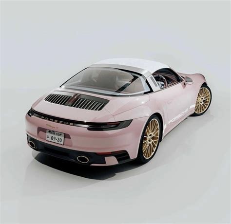 Pink Porsche Toy Car