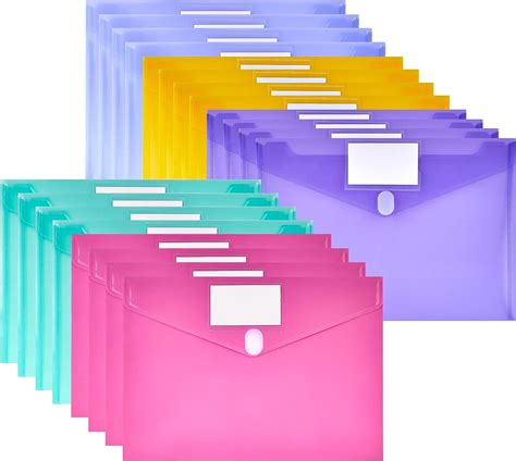 Jutieuo 20 Pack Plastic Envelopes Poly Envelopes Plastic