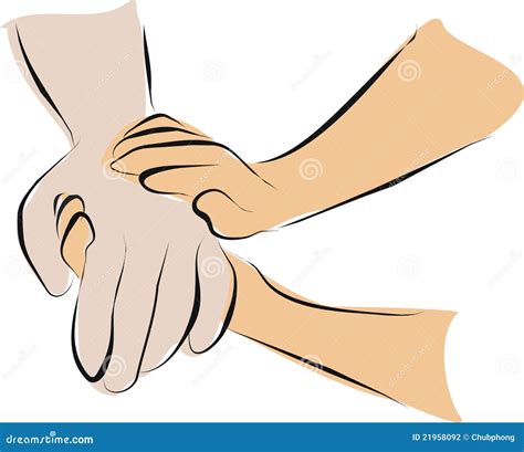Hold Hand With Palliative Care Stock Illustration Illustration Of