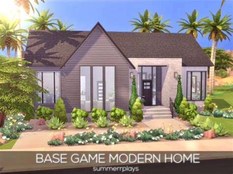 Base Game Modern Home By Summerr Plays At Tsr Sims 4 Updates