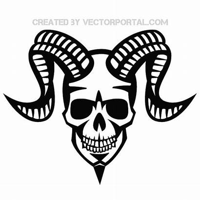 Skull Devil Graphics Evil Vectors Half Eps