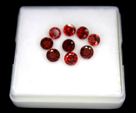 5 05 Carats Faceted Red Garnet Lot Loose Gemstone AAA Quality Etsy
