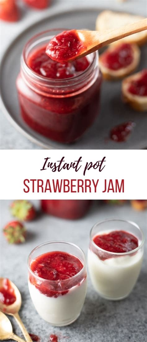 Instant Pot Strawberry Jam No Pectin Piping Pot Curry