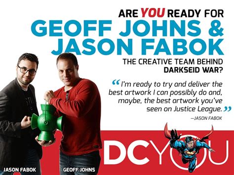 Are You Ready For Justice Leagues Geoff Johns And Jason Fabok Dc