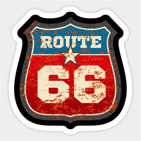 66th Birthday Route 66 Sign 66th Birthday Pegatina Teepublic Mx