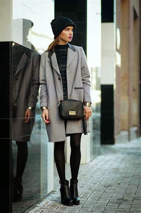 17 Stylish Outfit Ideas With Grey Coat Perfect For This Season Style