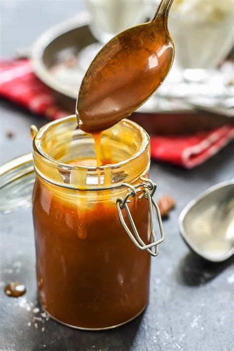 Homemade Salted Caramel Sauce Recipe Diary Of A Recipe Collector