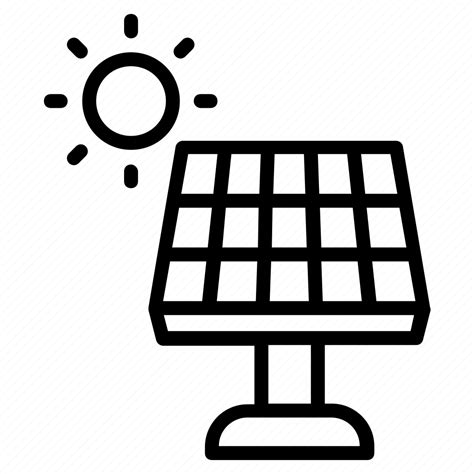 Solar, energy, current, inverter, electrical, appliances, grid icon