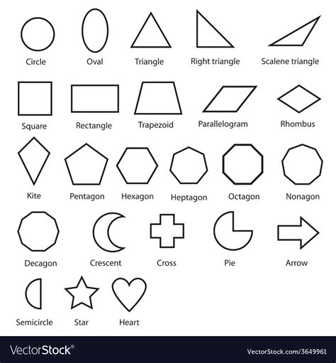 Geometric Shapes Royalty Free Vector Image Vectorstock