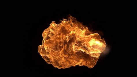 Fire Explosion Shooting High Speed Camera Stock Footage Video 100
