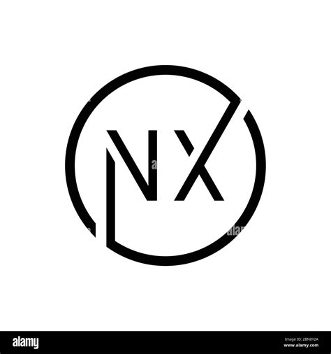 initial letter nx logo design vector template creative abstract nx letter logo design stock