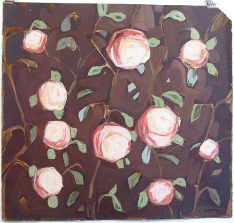 Original Painting Abstract Roses Flowers Signed Juarez Lot