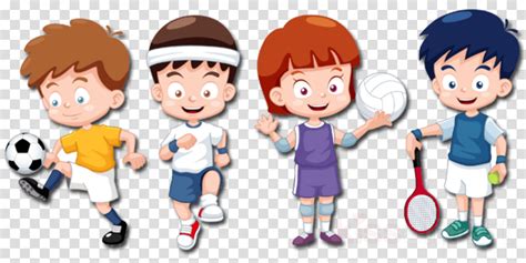 Children Playing Sports Cartoon Clip Art Library