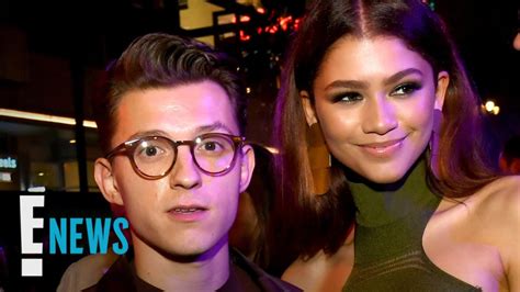 zendaya and tom holland spotted kissing e news youtube