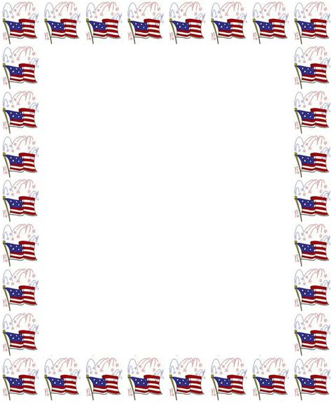 Free 4th Of July Printables Free American 4th Of July Border