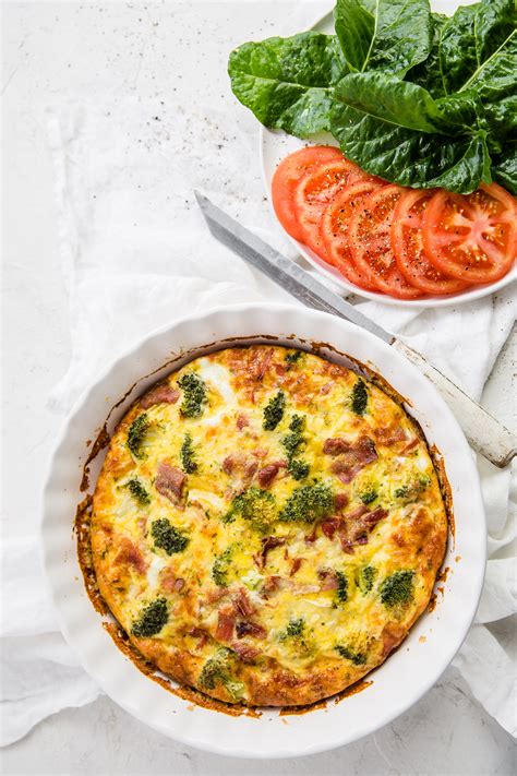 Crustless Keto Broccoli And Bacon Quiche Bacon Quiche Recipe Keto