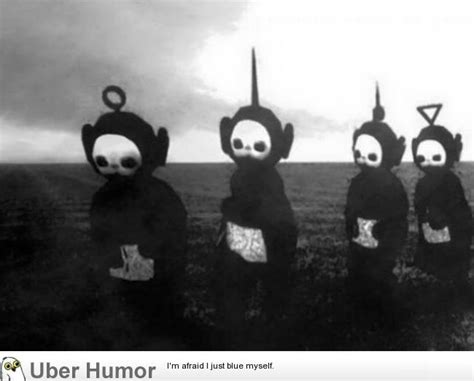 Teletubbies In Black And White Funny Pictures Quotes Pics Photos