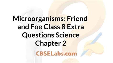 Microorganisms Friend And Foe Class 8 Extra Questions Science Chapter