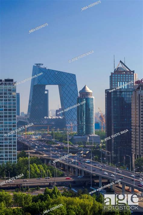 China Beijing City Guomao District Skyline East Second Ring Road