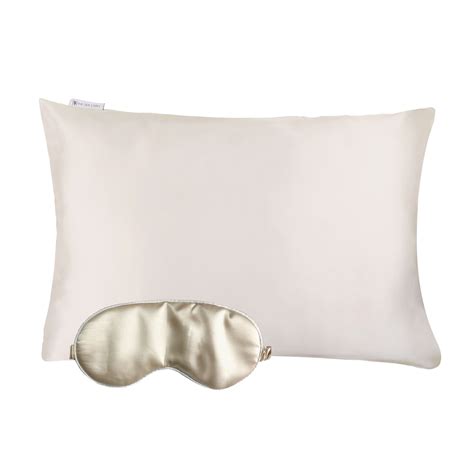 Ivory Pillow And Eye Mask T Set The Silk Label