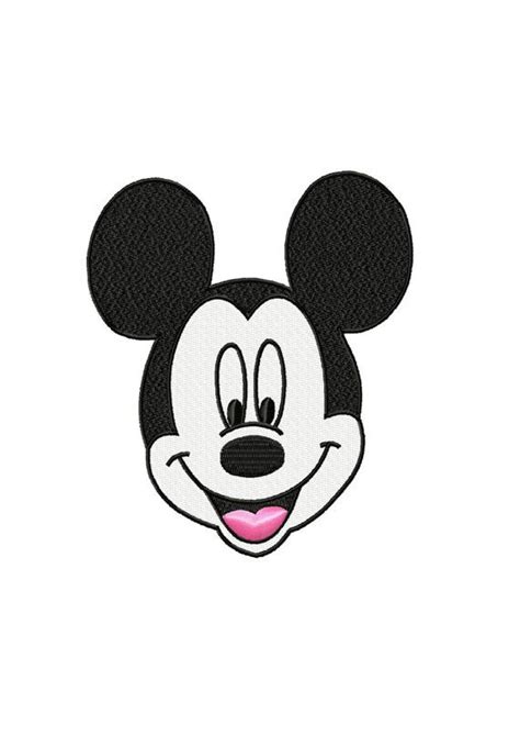 Mickey Mouse Face Machine Embroidery Design By Bluebellembroidery 4