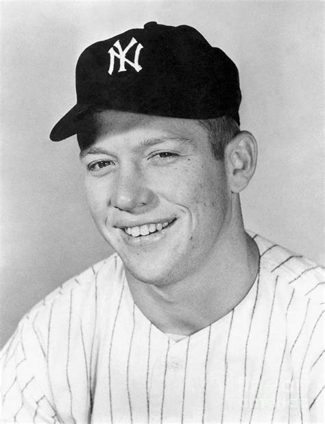 Mickey Mantle By National Baseball Hall Of Fame Library
