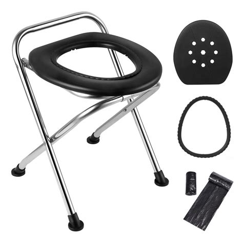 Buy Lifei Portable Camping Toilet Seat Folding Travel Toilet Commode Chair With Lid Porta Potty
