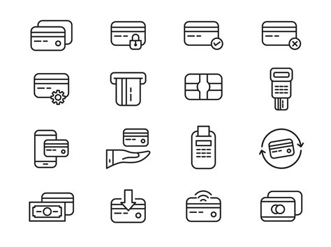 credit card vector icons ai embroidery files   morspective graphics