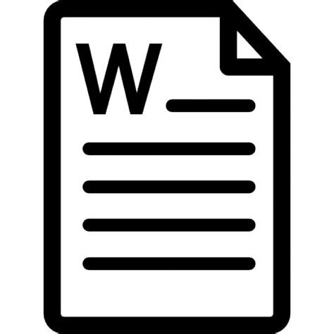 Microsoft Word Document Icon 385292 Free Icons Library