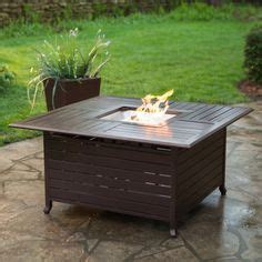 The durable steel construction features a natural slate table top for added durability. Hampton Bay 50,000 BTU 30 in. Cross Ridge Outdoor Gas Fire ...