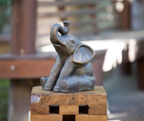 We took the opportunity to bring the pokkels to live by hand painting each one. Happiness Good Luck Elephant Statue Home Garden Decor Zen ...