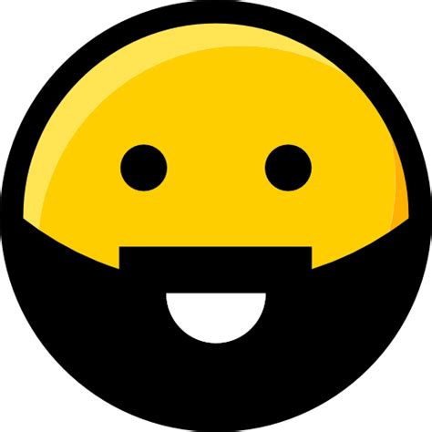 Emoji Smileys Interface Faces Beard Feelings Emoticons Ideogram Icon
