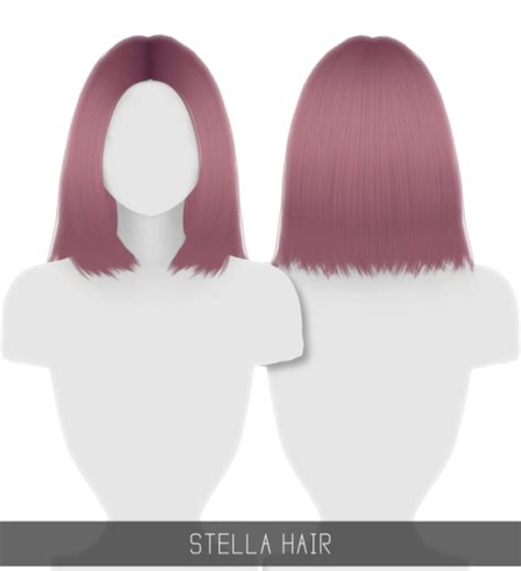 Sims 4 Ccs The Best Stella Hair By Simpliciaty Cc Sims Hair Sims