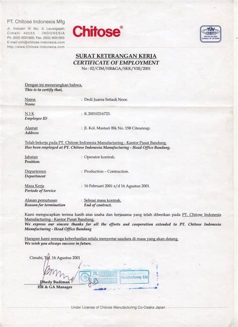 Contoh surat pribadi untuk mama bahasa inggris. Contoh Surat Forniture Pt Prima Nusantara Bahasa Inggris ...
