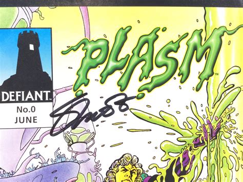 Lot Jim Shooter Signed Defiant Comics Plasm Comic Book