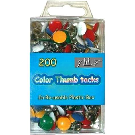 Push Pins Assorted Colors 38 Inch Plastic Round Head 516 Inch Sharp