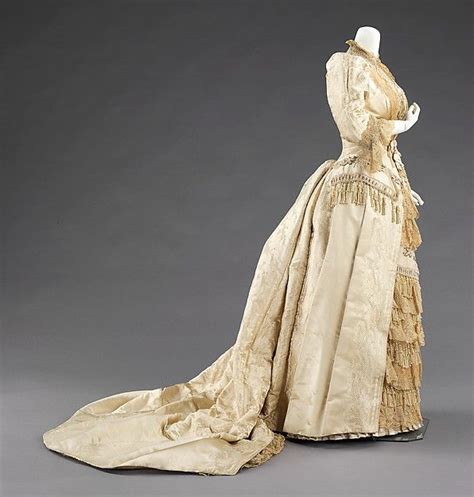 Court Presentation Dress From The House Of Worth Circa 1885 This View